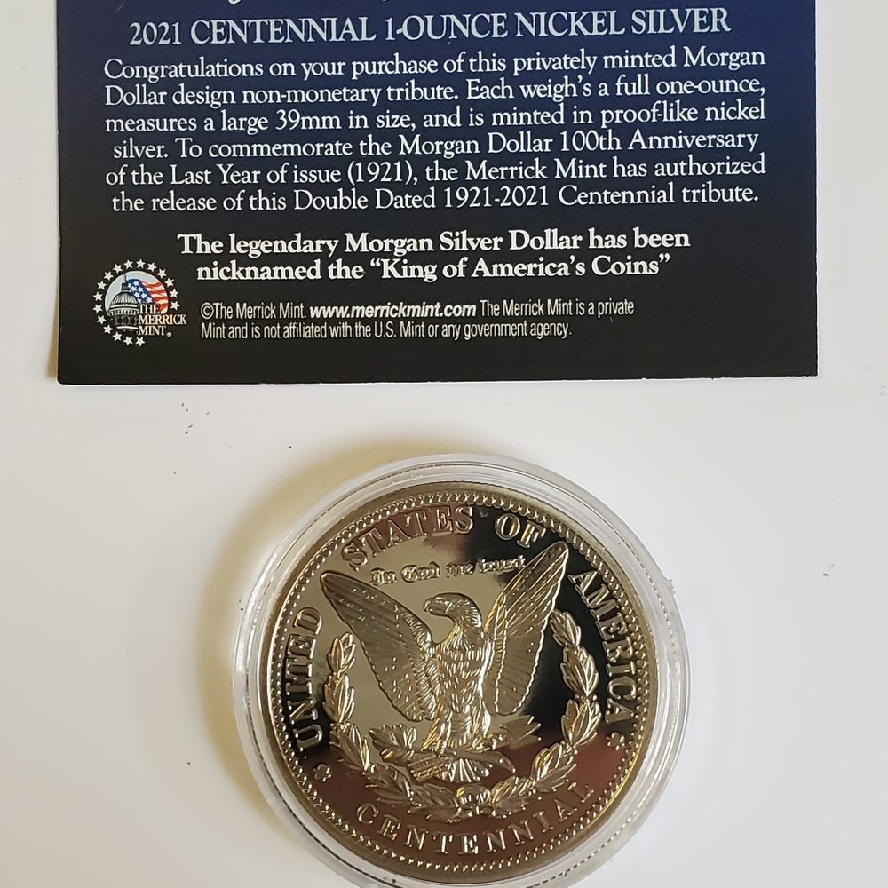 100th Anniversary of the Final Morgan Silver Dollar Coin with Certificate